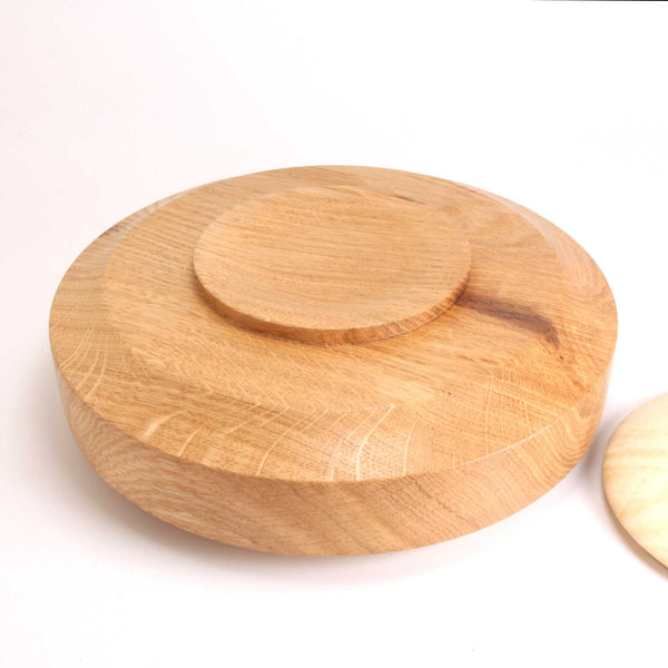 English Oak and Holly Wood Lidded Container