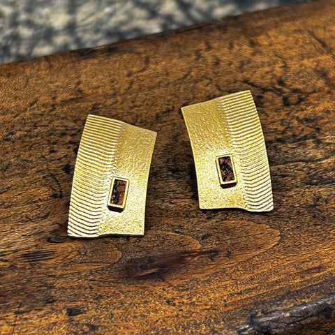 Gold Cork Studs