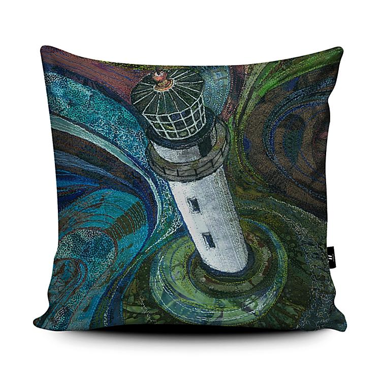  Bird's eye view cushion by Rachel Wright